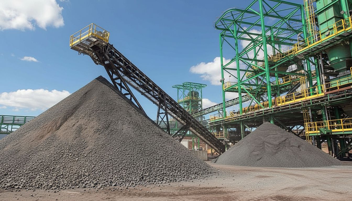 Operação de mineração, britagem, concreto e beneficiamento de asfalto